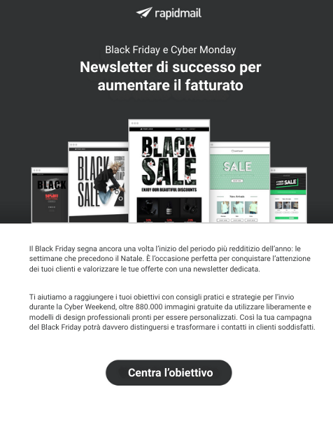 Template newsletter Black Friday